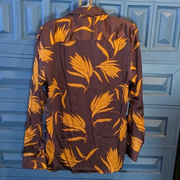 J29 ZARA Floral Print Button Up Long Sleeve Top - Picture 5 of 6